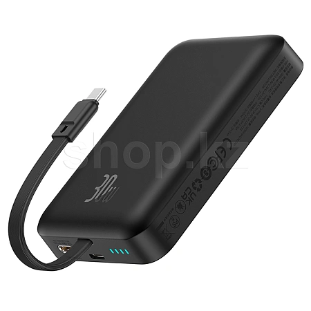 Мобильный аккумулятор Baseus Magnetic Mini Wireless PPCXM10T, 10000 mAh, Cluster Black
