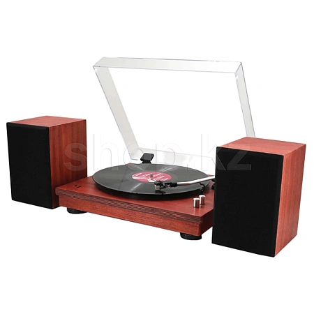 Проигрыватель виниловых пластинок Music Public Kingdom TT37ATS + Акустическая система, Wood