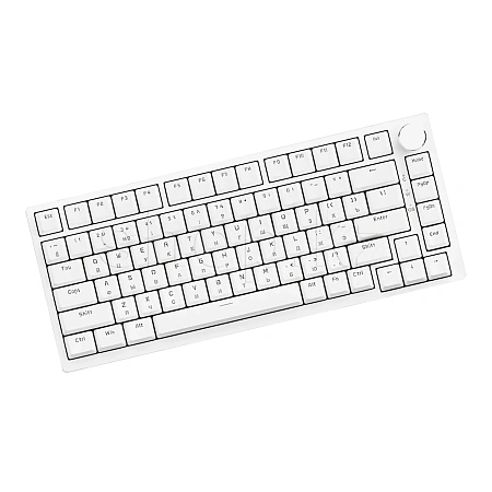 Клавиатура Ajazz AK820, Blue Switches, White, USB