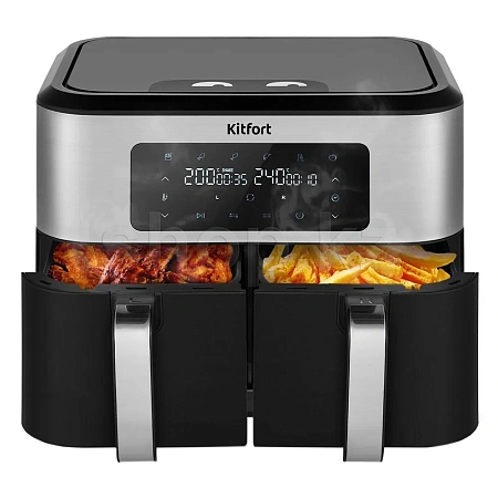 Kitfort KT-2249, Black-Steel аэрогрилі