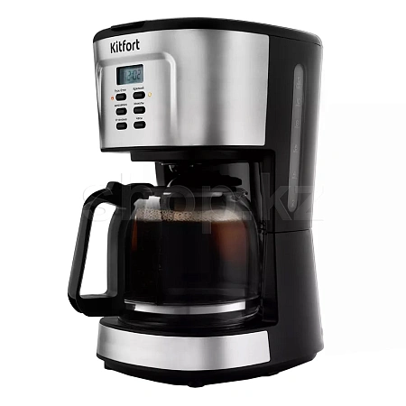 Кофеварка Kitfort КТ-727, Black-Steel