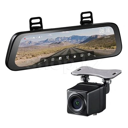 Видеорегистратор автомобильный 70mai Rearview Dash Cam S500 Set, Black