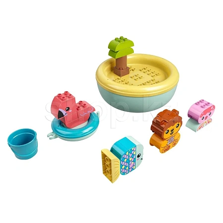 Lego, Duplo конструкторы: Жуынатын бөлмедегі қызықтар: жануарларға арналған қалқымалы арал