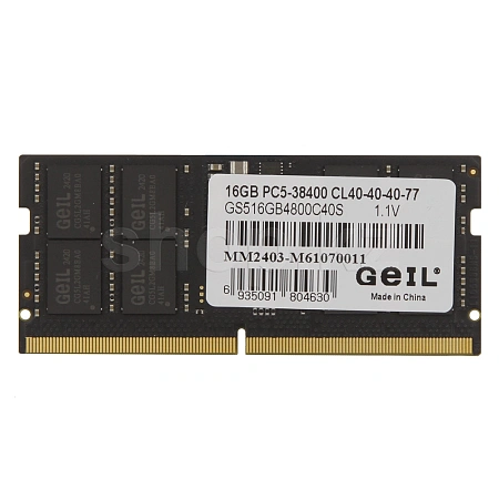 SO-DIMM 16GB DDR5 PC5-38400/4800MHz Geil, OEM (GS516GB4800C40S)