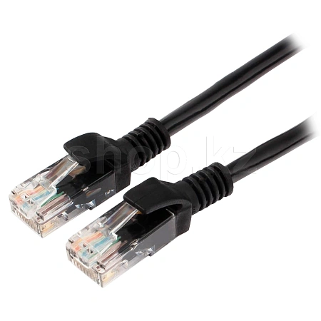 Patch cord RJ-45 5е cat Cablexpert PP10-10M/BK, UTP, 10m, Black