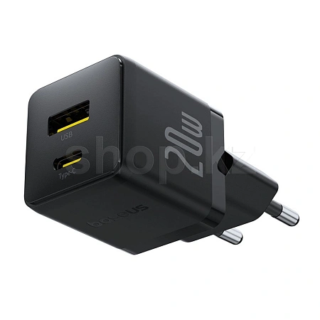 Зарядное устройство Baseus Palm C+U 20W, сеть, для USB устройств, Cluster Black