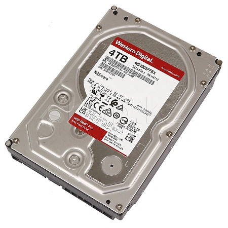 Жесткий диск HDD 4 TB Western Digital (WD4005FFBX), 3.5", 256 MB, SATA III, Red Pro