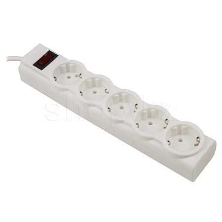 Сетевой фильтр Defender PowerS 18, 5 розеток, 1.8м, White