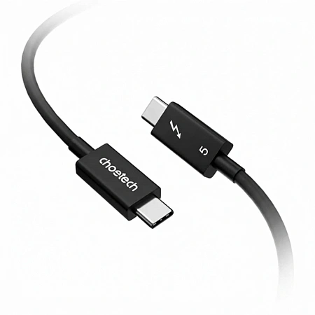 Кабель Thunderbolt 5 Choetech A3011-BK, 1m, Black, BOX