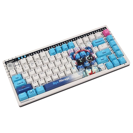 Клавиатура A4Tech AT75 Nyx Mirage SAVAGE, Alpha Optical Switch, White Gray, USB