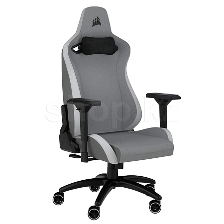 Кресло геймерское Corsair TC200, Soft Fabric, Light Grey-White