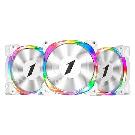 Комплект вентиляторов для корпуса 1Stplayer FIREMOON M3-W COMBO, 12cm, White