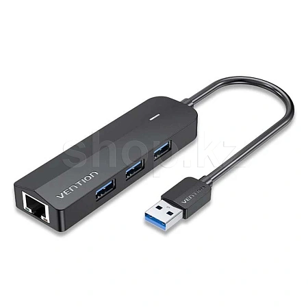 USB HUB 3-port USB 3.0 Vention CHNBB, Black