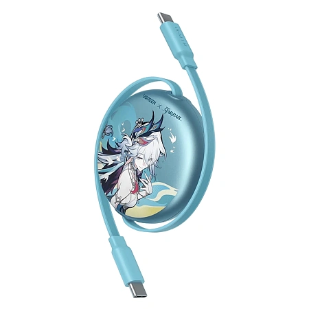 Кабель интерфейсный для USB Type-C - Type-C Ugreen Nexode L531 Honkai Star Rail, 1m, Blue