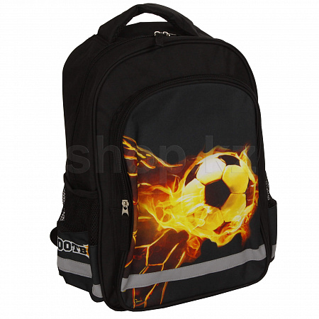ПИФАГОР Fire goal 270658, Black мектеп рюкзагы