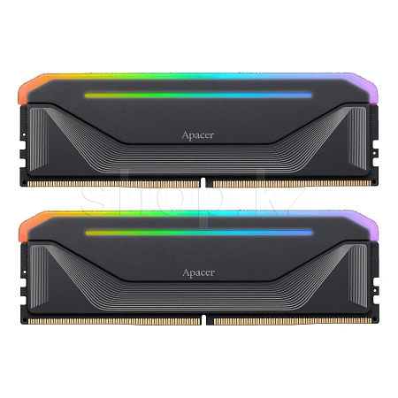 DDR-5 DIMM 32 GB 6000 MHz Apacer NOX RGB, 2x 16 GB Kit, BOX (AH5U32G60C622NBAA-2)