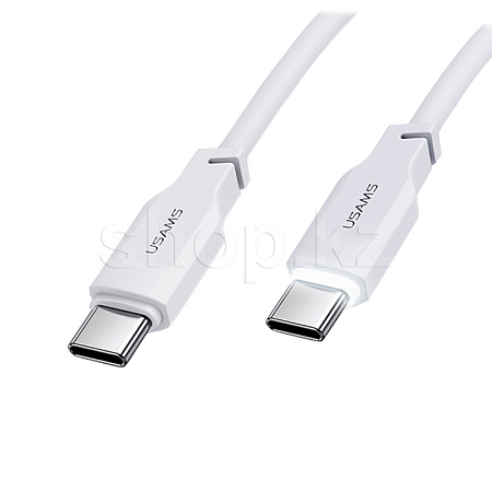 Кабель интерфейсный для USB Type-C Usams US-SJ567, 1.2m, White