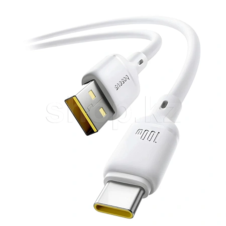 Кабель интерфейсный для USB Type-C Baseus Silky CB000113, 2m, Moon White