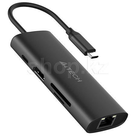 Переходник USB Type-C Multi Function 8in1, A4Tech DST-80C, BOX