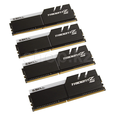 DDR-4 DIMM 32 GB 3600 MHz G.SKILL Trident Z RGB, 4x 8 GB Kit, Black, BOX (F4-3600C19Q-32GTZRB)