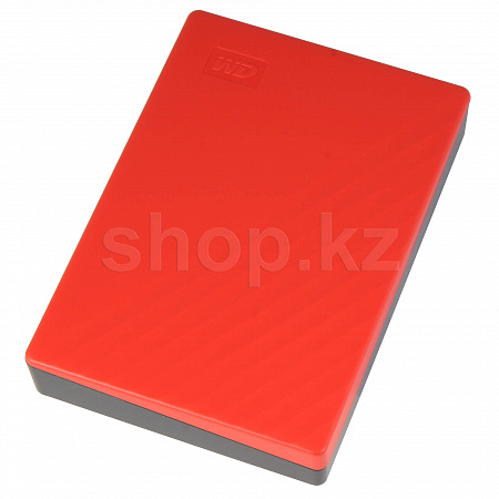 Внешний жесткий диск 4000Gb 2.5", WD My Passport WDBPKJ0040BRD, Red