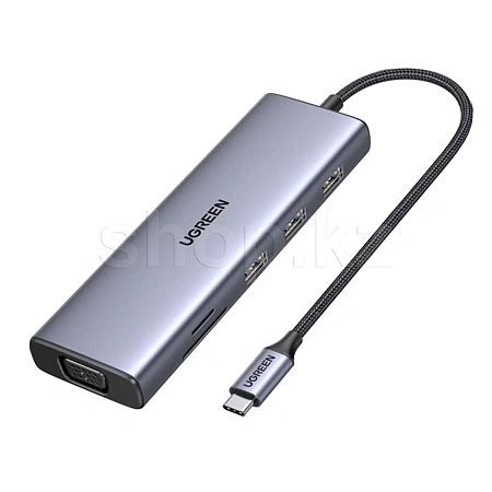 USB HUB 10-port USB 3.0 UGREEN CM498, Silver