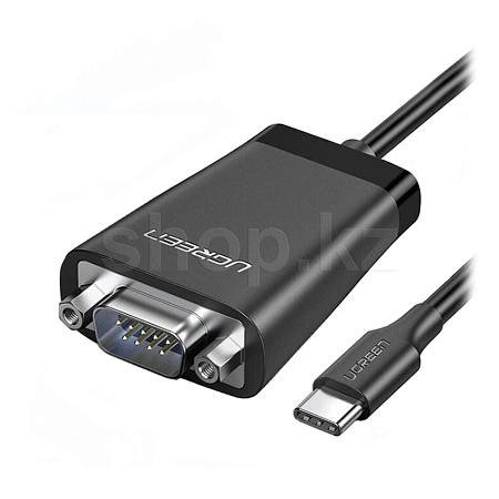 Переходник USB-C to DB UGREEN CM253, 9pin, RS232, 1.5m, Black