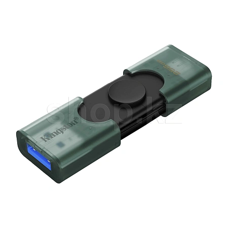 USB Флешка 256 GB Kingston DataTraveler Duo, USB 3.2, USB-C, Green