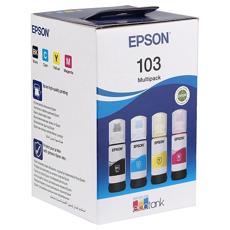 Набор чернил Epson EcoTank 103 C13T00S64A 4-colour Multipack
