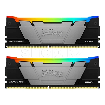 DDR-4 DIMM 16 GB 3600 MHz Kingston Fury Renegade RGB, 2x 8 GB Kit, BOX (KF436C16RB2AK2/16)