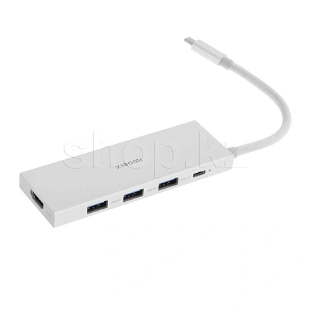 USB Type-C Xiaomi 5-in-1 XMDS05YM, Silver, BOX ауыстырғыш