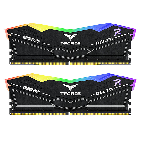 DDR-5 DIMM 64 GB 6000 MHz Team Group Delta RGB, 2x 32 GB Kit, Black, BOX (FF3D564G6000HC38JDC01)