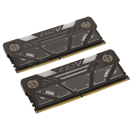 DDR-5 DIMM 32 GB 7200 MHz Geil EVO V RGB, 2x 16 GB Kit, Black, BOX (GESG532GB7200C36ADC)