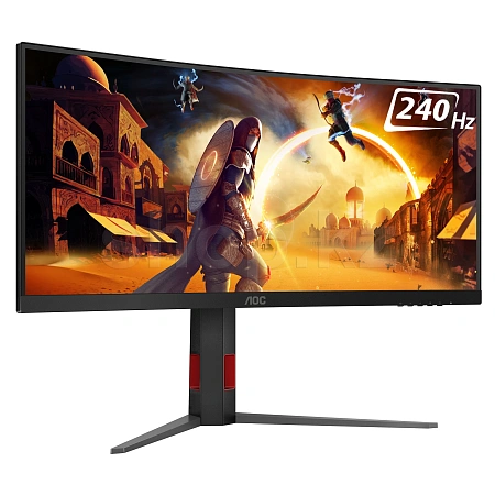 Монитор 34" AOC Gaming CU34G4Z/01, Black-Red
