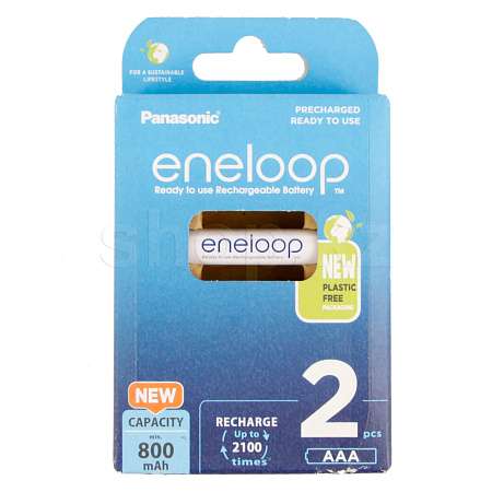 Аккумулятор Panasonic Eneloop AAA BK-4MCDE/2BE, 800mAh/1.2V (2шт.)