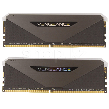 DDR-4 DIMM 32 GB 3600 MHz Corsair Vengeance RGB RT, 2x 16 GB Kit, Black, BOX (CMN32GX4M2Z3600C16)