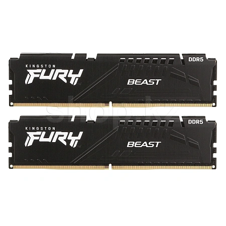DDR-5 DIMM 32 GB 6000 MHz Kingston Fury Beast, 2x 16 GB Kit, BOX (KF560C30BBEK2-32)