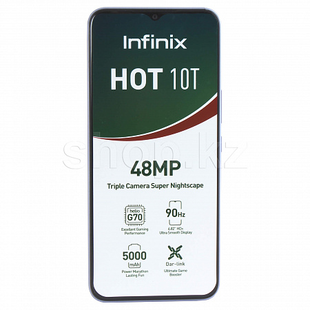 Смартфон Infinix HOT 10T, 128Gb, Purple (X689C)