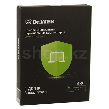 Антивирус Dr. Web Security Space GOLD, 36 мес., 1 ПК, BOX + 3 месяца подарок