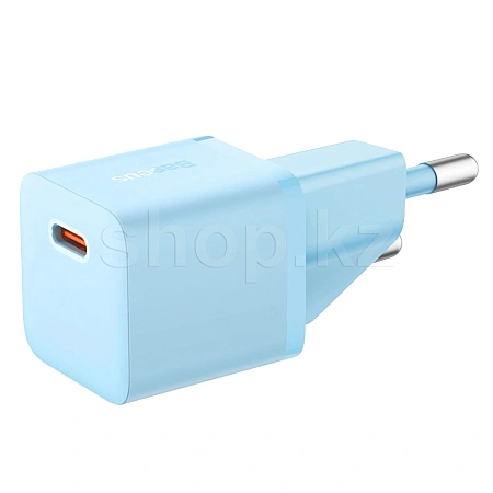 Зарядное устройство Baseus GaN5 Mini 1C 20W, сеть, для USB Type-C устройств, Galaxy Blue