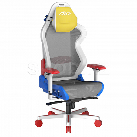 Кресло игровое компьютерное DXRacer AIR D7200/WRB.G, Yellow-Red-Blue