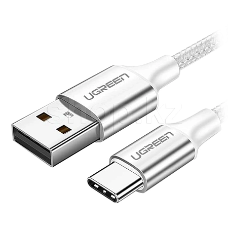 USB Type-C Ugreen US288, 0.5m, White интерфейс кабелі