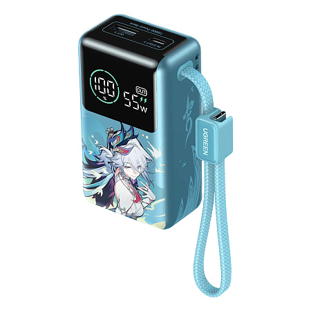 Мобильный аккумулятор Ugreen Nexode Pro PB727, 10000 mAh, Blue