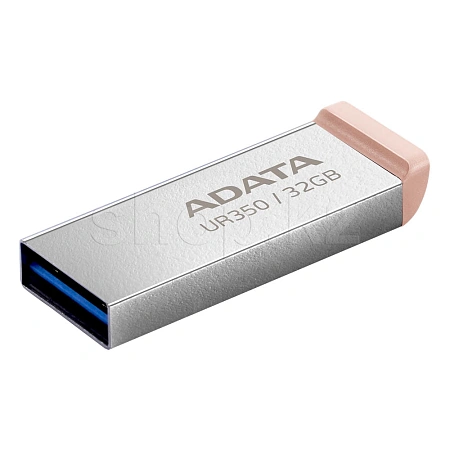 USB 32 GB ADATA UR350, USB 3.2, Brown флешкасы