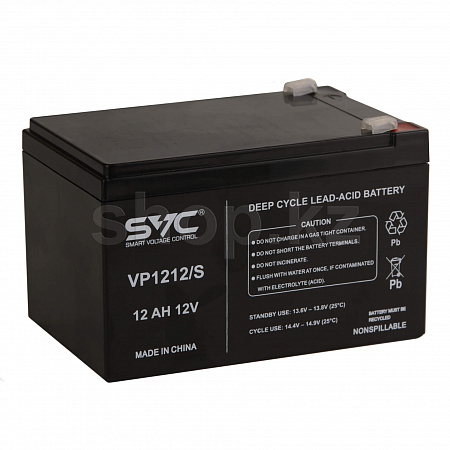 SVC VP(AV)12-12/S, 12Ah/12V UPS батареясы