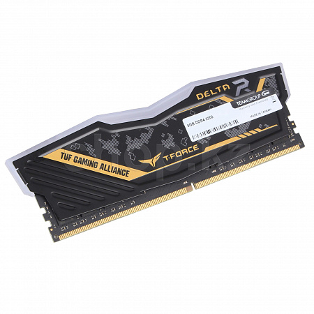 DDR-4 DIMM 8Gb/3200MHz PC25600 Team Group T-Force Delta TUF Gaming, RGB, BOX (TF9D48G3200HC16C01)