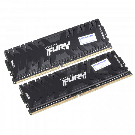 DDR-4 DIMM 16Gb/4800MHz PC38400 Kingston Fury Renegade, 2x8Gb Kit, Black, BOX (KF448C19RBK2/16)