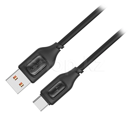 Кабель интерфейсный для USB Type-C Usams US-SJ619, 1m, Black