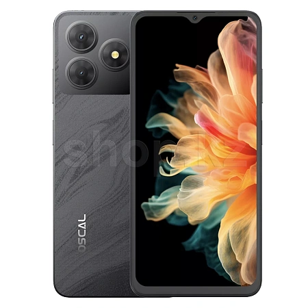Смартфон Oscal Flat 2, 6 GB, 256 GB, Phantom Black