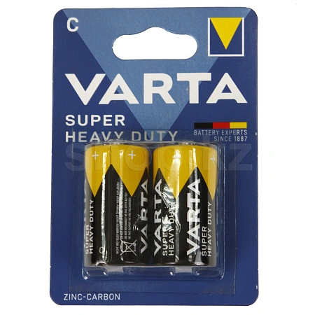 Батарейка Varta Superlife Baby R14P/C, 1.5V (2 шт.)